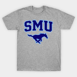 SMU Blue Logo & Navy Peruna T-Shirt